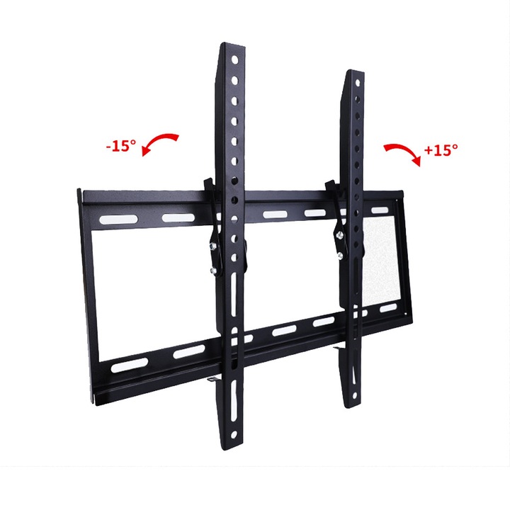 FlashHawk Suport TV de perete, 32-70 inch, capacitate 45kg, unghi reglabil +/-15, design anti-rugina, compatibilitate VESA 600x400mm