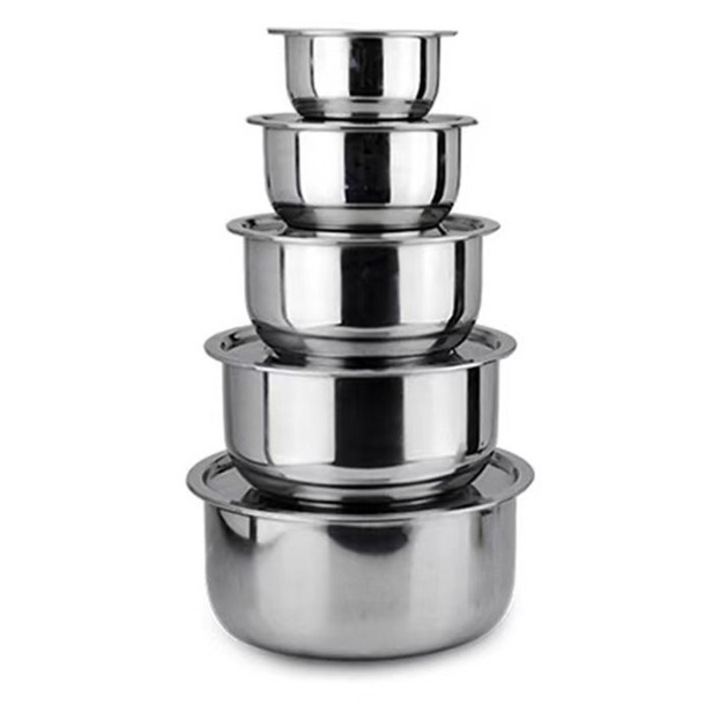 Set oale inox 5 piese capac sticla 20x24x28cm