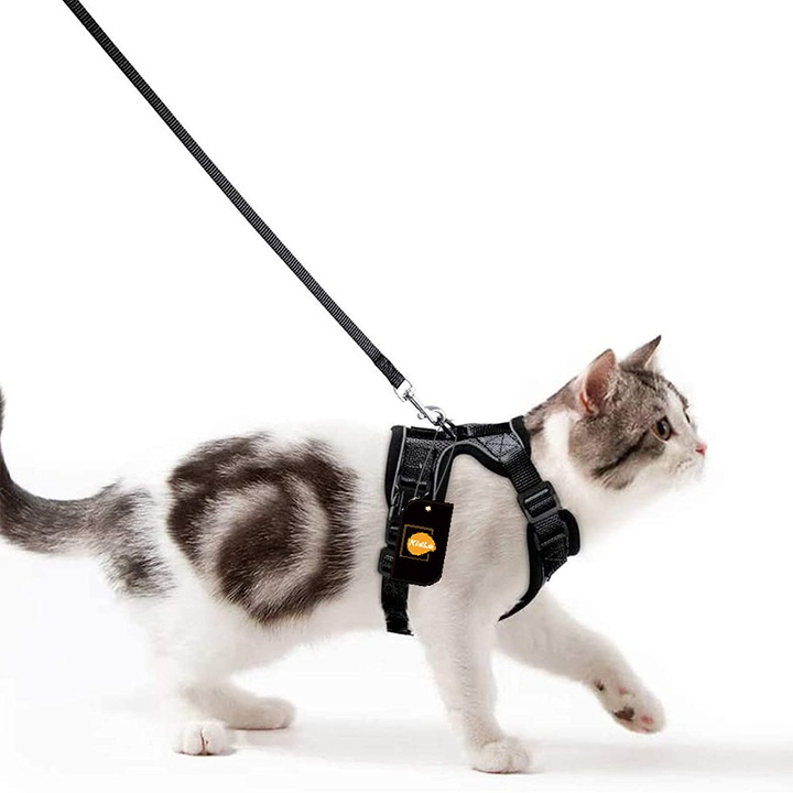 Állítható macskahám, légáteresztő, hálós, fekete