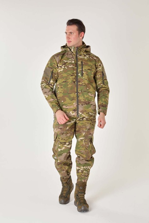 Set Pantalon cu jachetă SquadTactical Softshell, Camuflaj, L