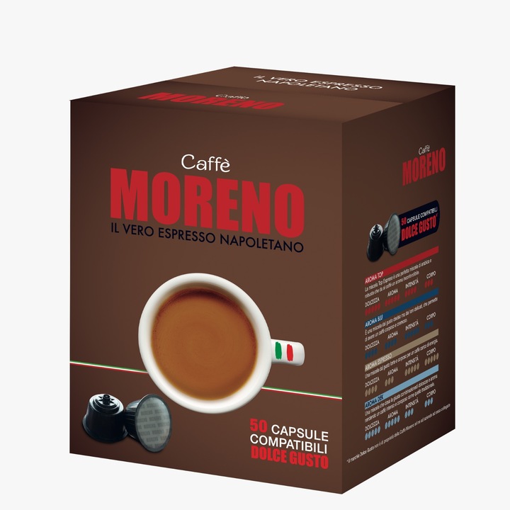 Capsule de cafea compatibile cu Dolce Gusto - Moreno Aroma Espresso 50buc