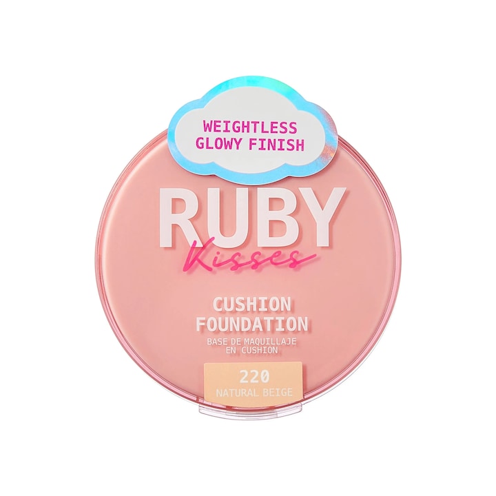 Fond de ten compact Ruby Kisses Cushion - Natural Beige 15 g