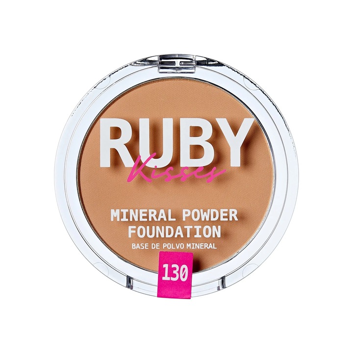 Ruby Kisses Mineral Powder Foundation púder alapozó, Buff Beige, 10 g