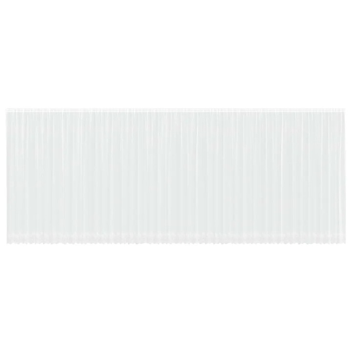 Перде от дантела С завеси Флорален vidaXL, Бяло 280x1200см Полиестер
