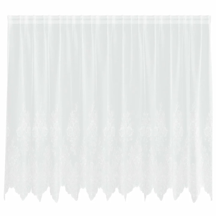 Cortina din Dantela cu perdele vidaXL, Alb 160 x 300 cm Poliester