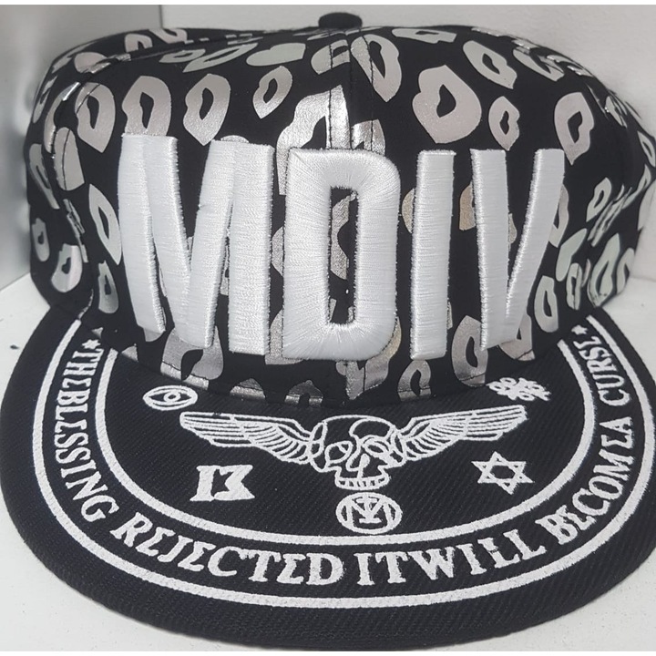 Set de 6 sepci bărbați, Luk, model hip hop, reglabil, bumbac, multicolor