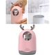 Umidificator compact, portabil, 300ml, roz, cu lumina de noapte