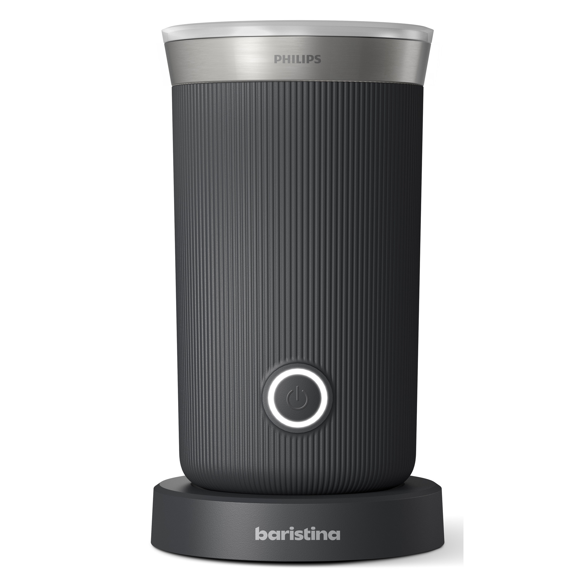 Carafa lapte Philips Baristina BAR311/60, lapte cald sau rece, 120ml , inclusiv pentru lapte pe baza de plante, strat neted antiaderent, spuma de lapte cremoasa, negru
