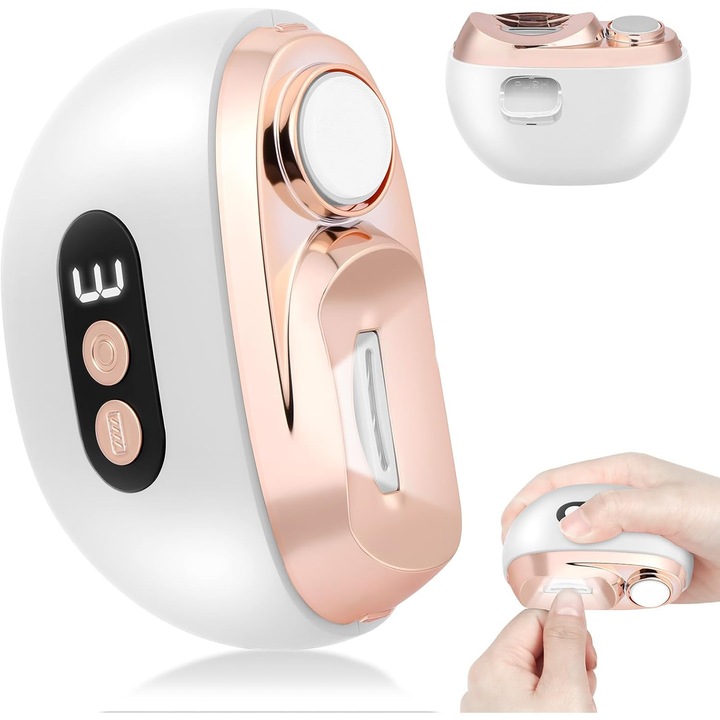 Unghiera electrica YOUKUKE, 3 in 1, functionare silentioasa, lumina LED, alb, portabila