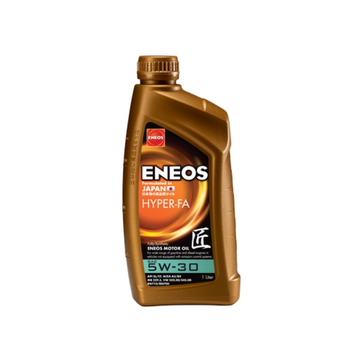 Ulei de motor ENEOS HYPER-FA 5W30, sintetico, 1L, pentru benzină și diesel