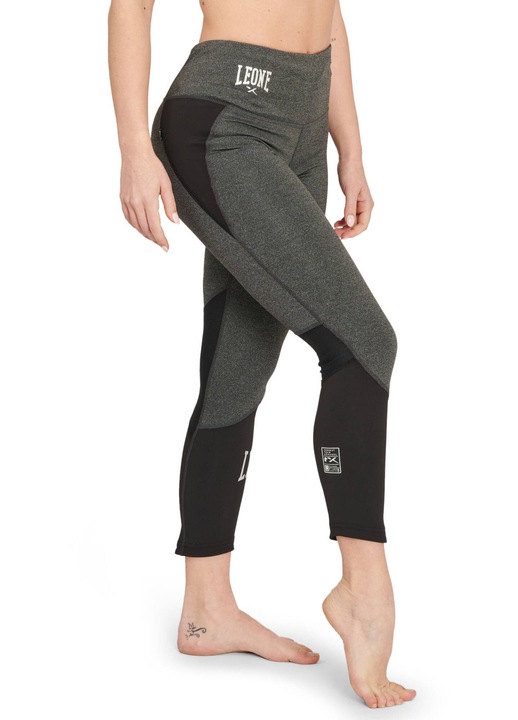 Colanți sport femei Leone1947 Melange, gri închis melanj, mărime S