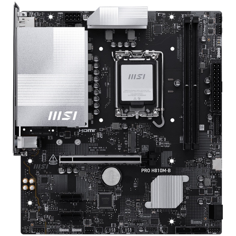 Placa de baza MSI PRO H810M-B, Socket LGA 1851