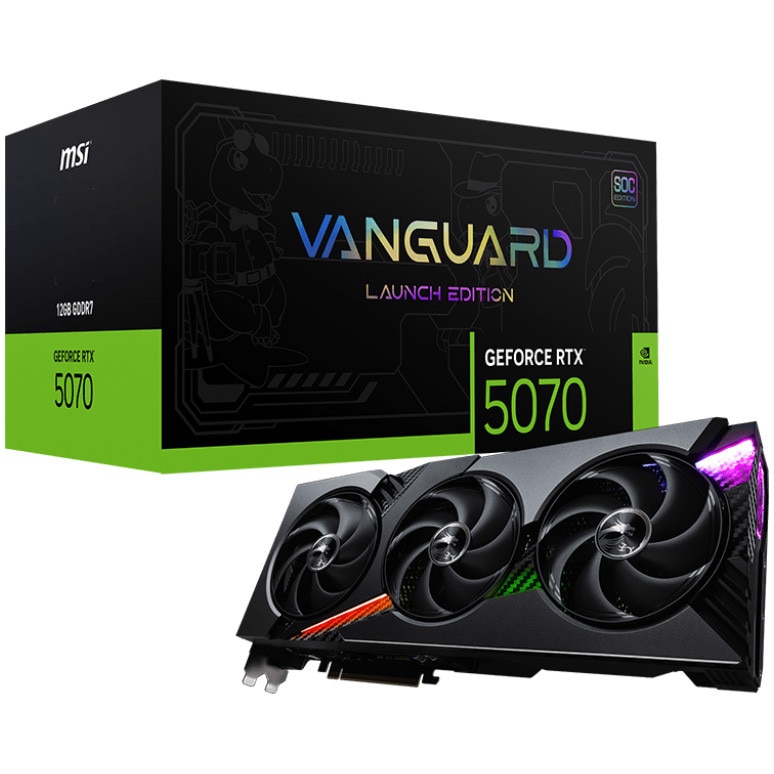 MSI GeForce RTX 5070 12G VANGUARD SOC LAUNCH EDIT