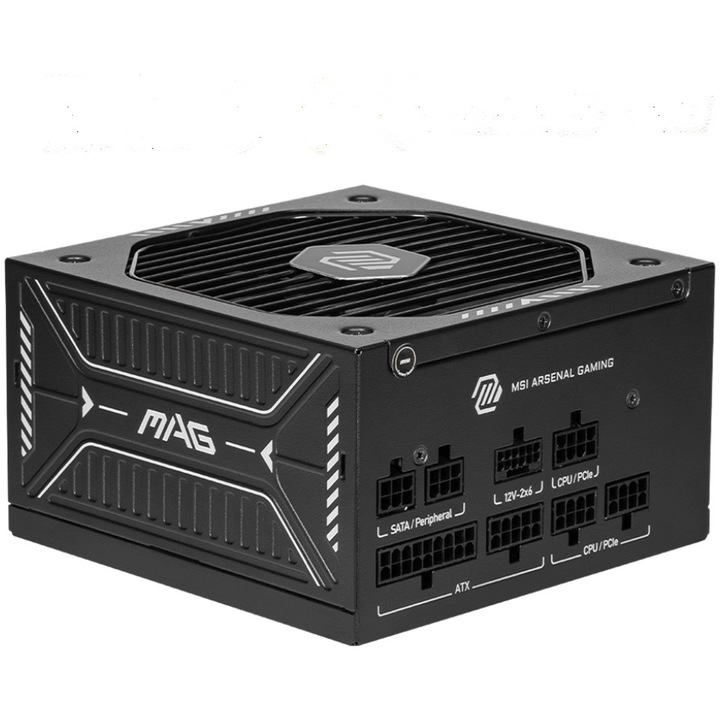 Sursa MSI MAG A750GLS PCIE5, 80+ Gold, 750W, Full Modulara, ATX, Negru