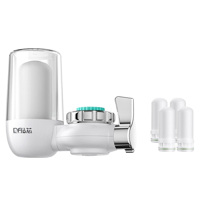 Filtru de apa pentru chiuveta, MC-110, 4 filtre, tehnologie UV, alb