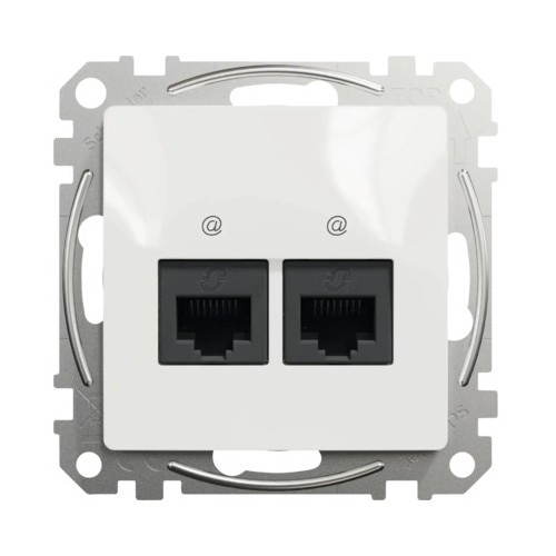 Cutie pardoseala set 8-kabila, 6 prize, 4 RJ45 Cat 6, alb, montare