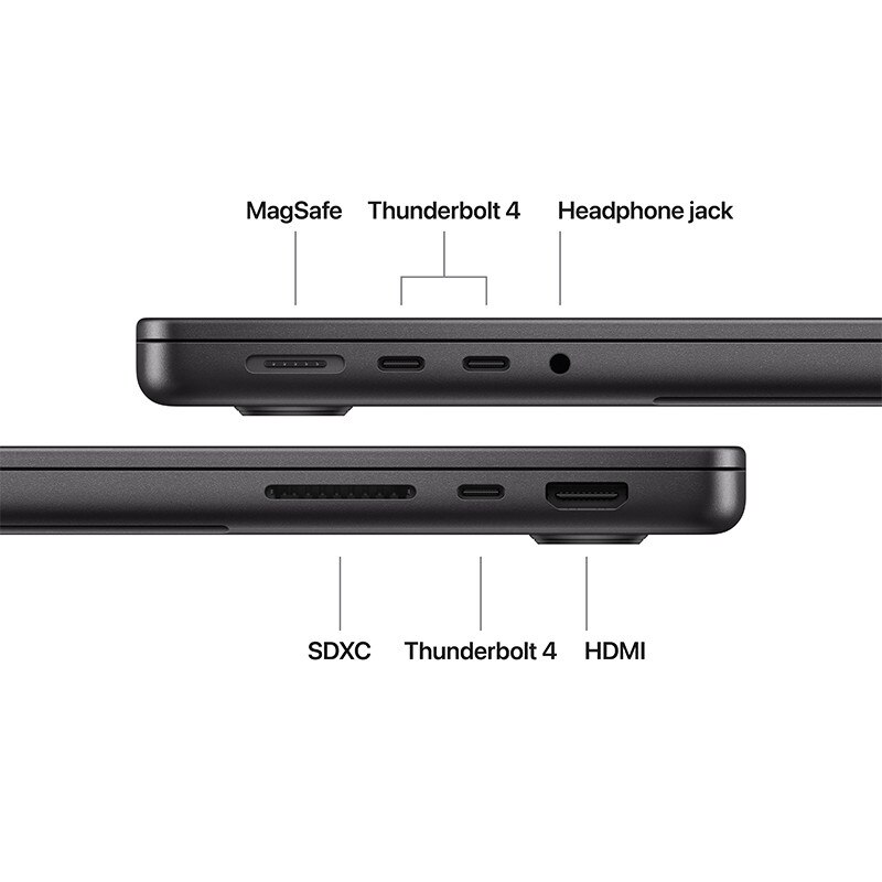 Laptop Apple MacBook Pro 14-inch, M5, 16GB, 512GB SSD, Space Black