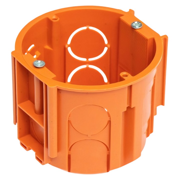 Doza, Cutie de Derivatie, SET 10 Bucati, Ø68x60mm, Montaj Incastrat Portocaliu Pawbol