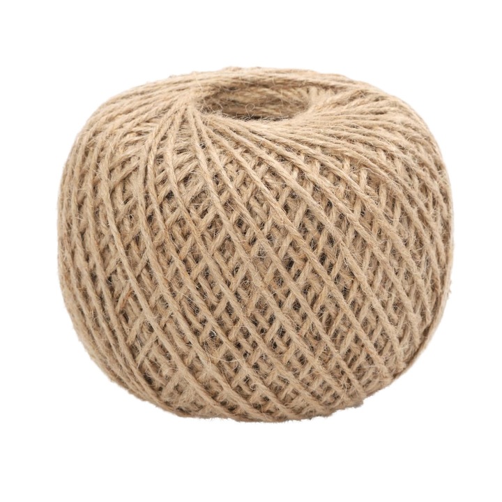 Sfoara Iuta Nepolierata, Ghem 100g, pentru Legat si Fixat, Gradina si Ambalare Rustica, Naturala