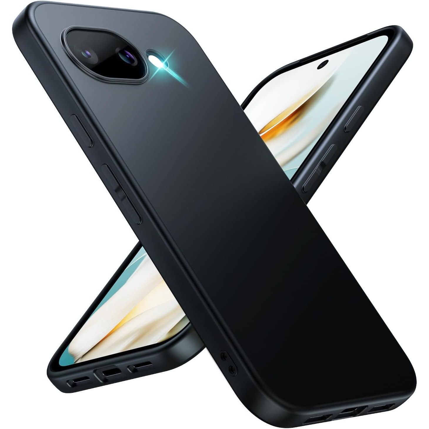 BestCase® Husa TPU Ultra Slim Compatibil cu Google Pixel 10a, Negru mat