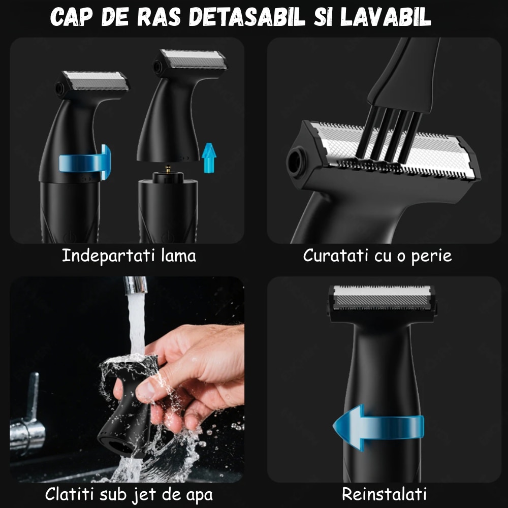 Aparat de Ras si Barbierit Electric, Profesional, BIRAI MultiGroom Pro ...