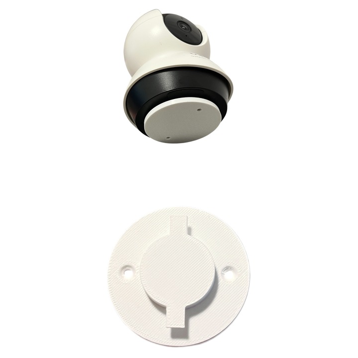 Suport de perete alb pentru camere de supraveghere compatibil cu Tapo C200 C210 C220 C225, design compact, montare usoara