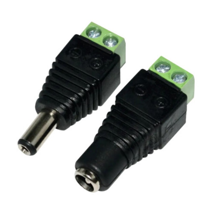 Mufe alimentare PNI M02, conector, pentru sisteme de supraveghere