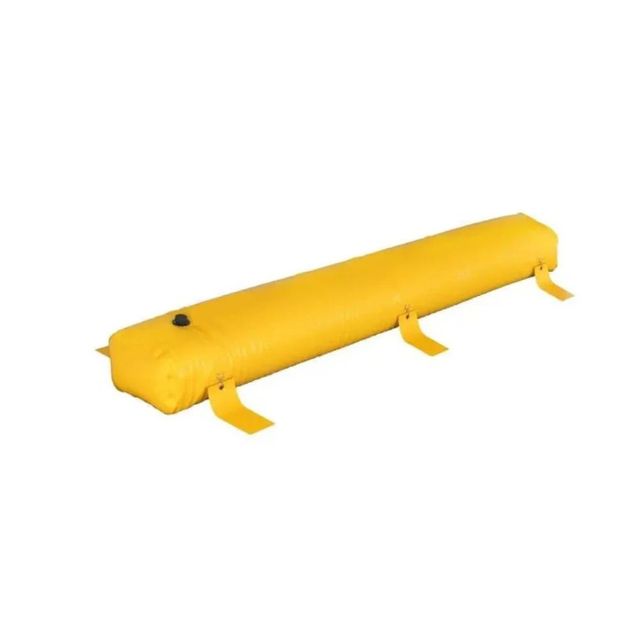 Árvízvédelmi gát, PVC, sárga, 24 láb x 10 hüvelyk x 6 hüvelyk