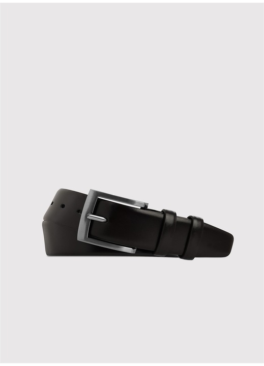 Férfi öv Pako Lorente, valódi bőr, sötétbarna 3.5cm, 110cm