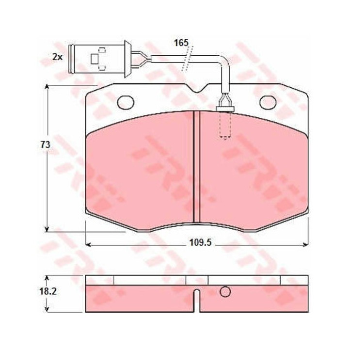 Fékbetét készlet, tárcsafék TRW GDB1111