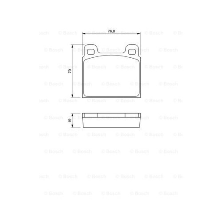 Fékbetét készlet, tárcsafék BOSCH 0 986 460 111