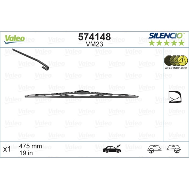 Lamela stergator VALEO 574148