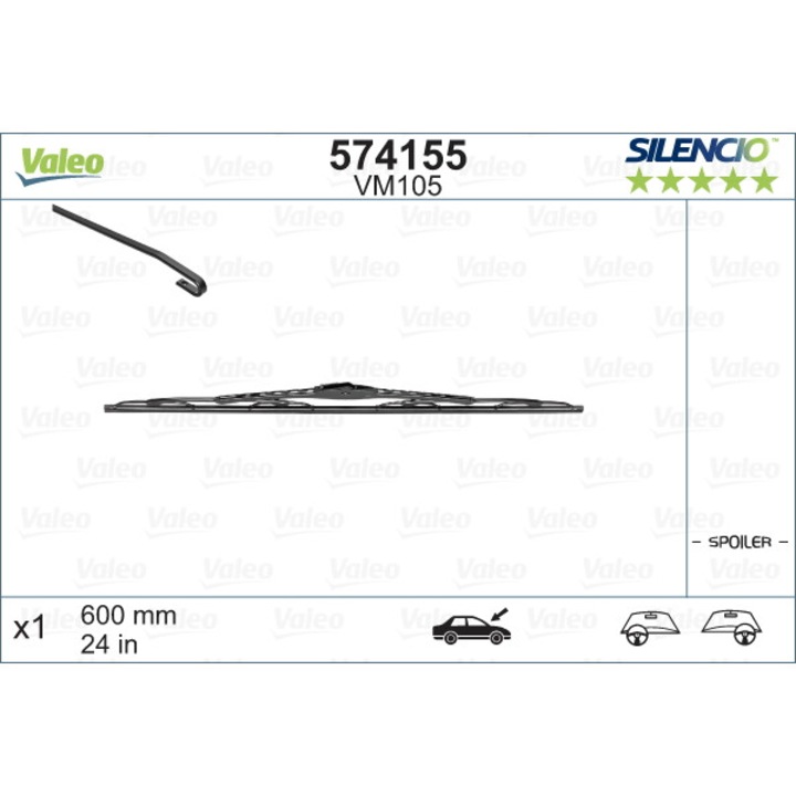 Lamela stergator VALEO 574155