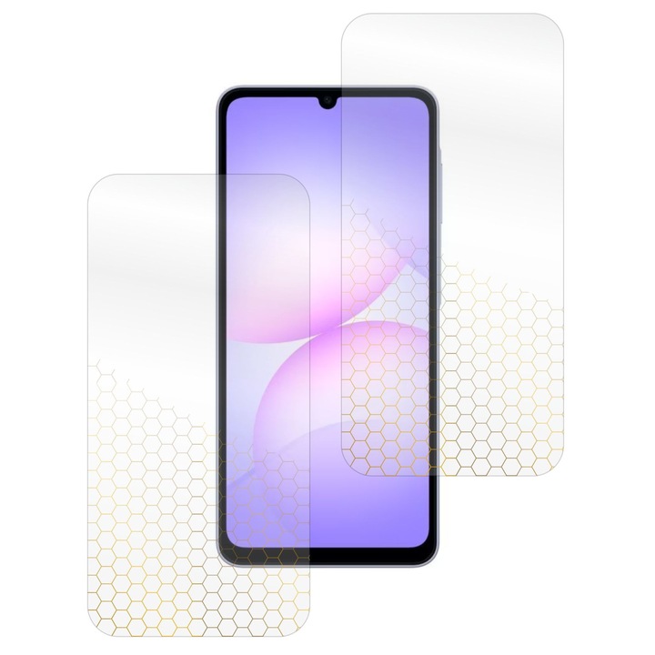 Folie pentru Samsung Galaxy A07, set 2 buc, Ultra-Rezistenta, Claritate Cristalina, Aplicare Usoara
