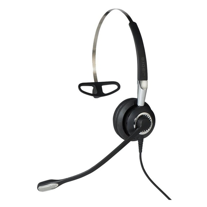 Casti wired Jabra Biz 2400 II QD On-Ear, anulare zgomot, negru/argintiu