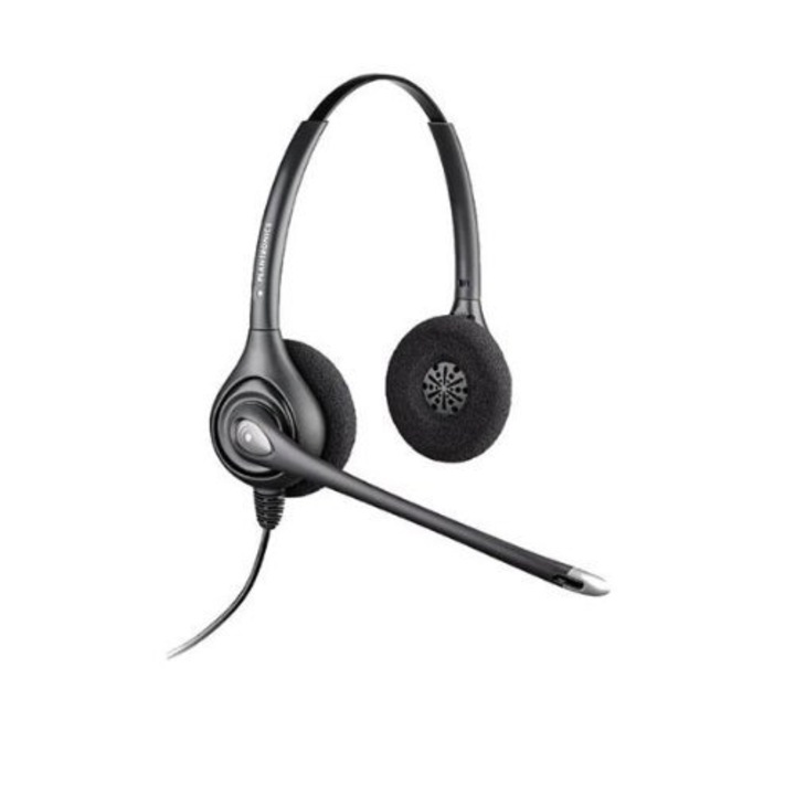 Casti cu fir Plantronics, over-ear, conectivitate jack, recondiționate