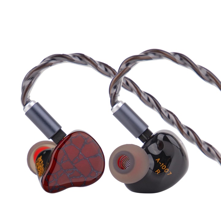 Căști In-Ear LINSOUL Martilo, driver hibrid planar + 2BA + 2DD, cu fir, pentru adulți