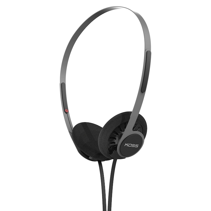 Căști supraauriculare Koss Kph40 Utility, stil retro, design ultra-ușor, negru