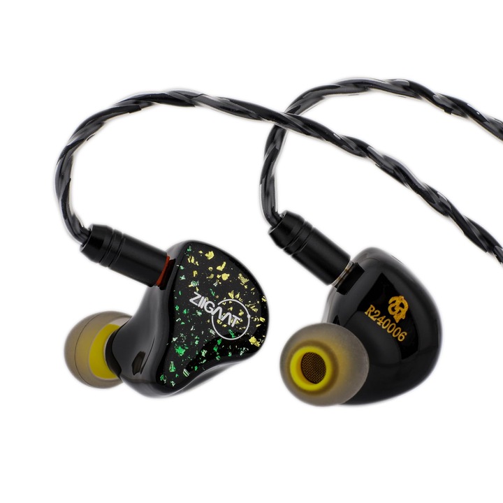 Căști de gaming cu fir LINSOUL Ziigaat X Hbb, hibride IEM 1Dd+2Ba, izolare fonică, in ear