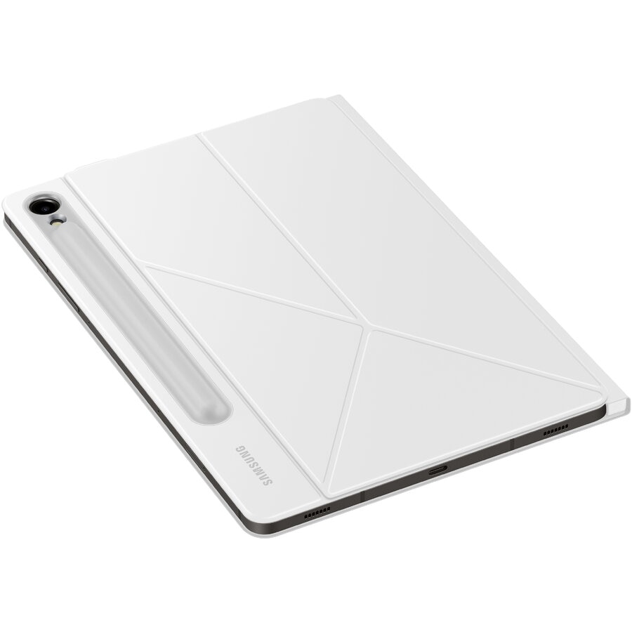 Tableta Samsung Galaxy Tab S9 FE si Husa book Flip Cover, 6GB RAM, 128GB, WIFI, Argintiu