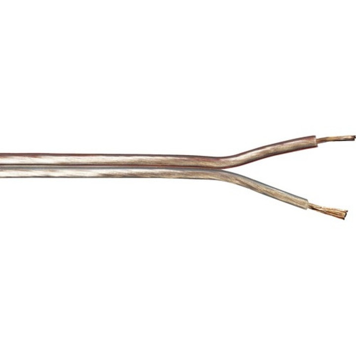 Cablu H03VH-H 2x0, 75 mm² transparent, inel 10m