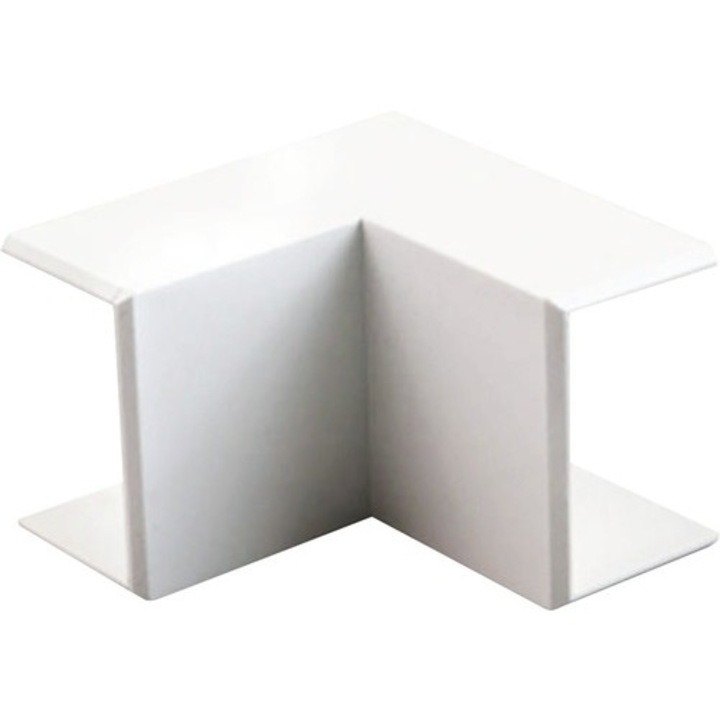 Coltare interioare canal cablu Dietzel 16x16 mm, culoare alba, 2 bucati