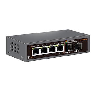 Switch fara management, Bluvista®, JST-04Q02S-D, 2 porturi 2.5 Gigabit, 2×SFP+ 10Gbps, carcasa metalica