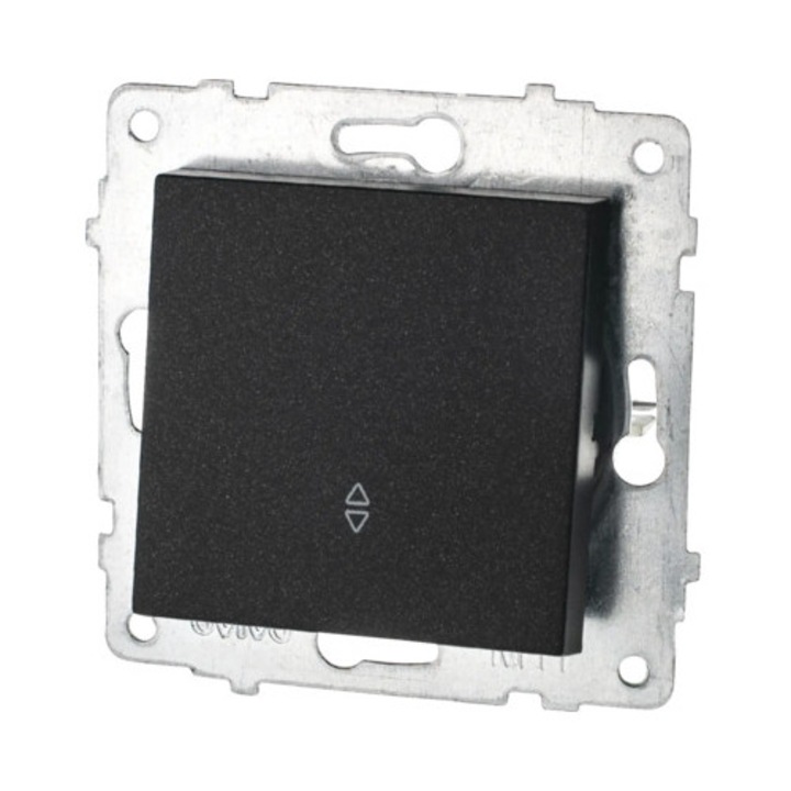Intrerupator cap-scara simplu Ovivo Quantum, negru