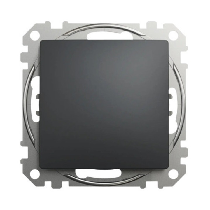 Buton simplu Schneider Sedna Design, antracit