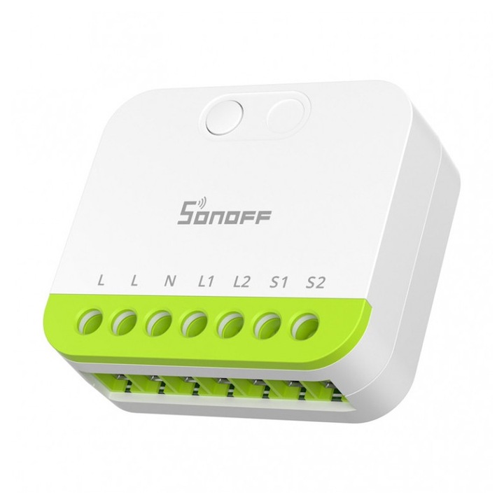 Mini-comutator Sonoff MINI-ZB2GS ZigBee cu doua canale