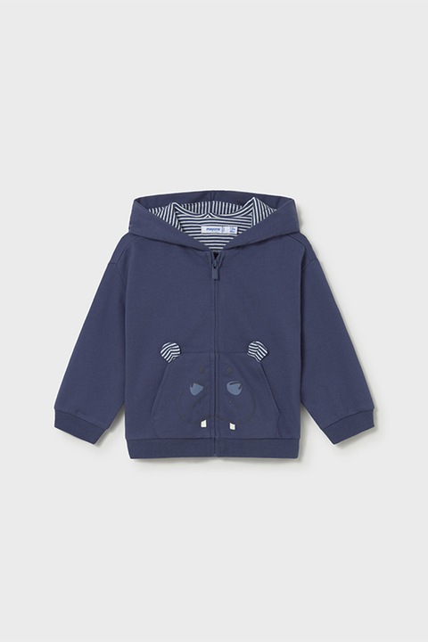 Mayoral, Худи с памук с цип, Тъмносин