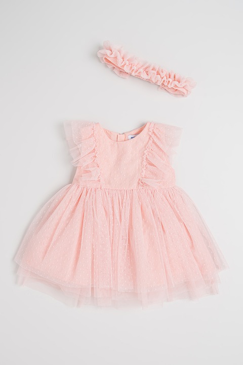 Mayoral, Rochie din tul cu bentita, Piersica