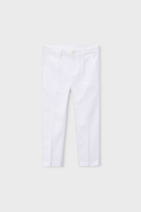 Mayoral, Pantaloni regular fit, Alb