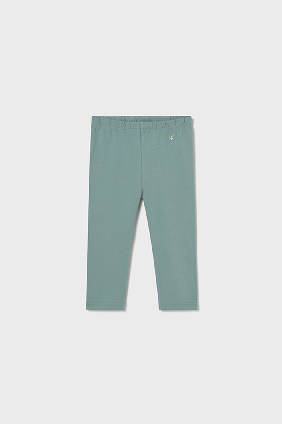 Mayoral, Colanti din amestec de bumbac cu talie elastica, Verde deschis, 86 CM
